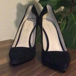 Calvin Klein | Black Suede Pumps